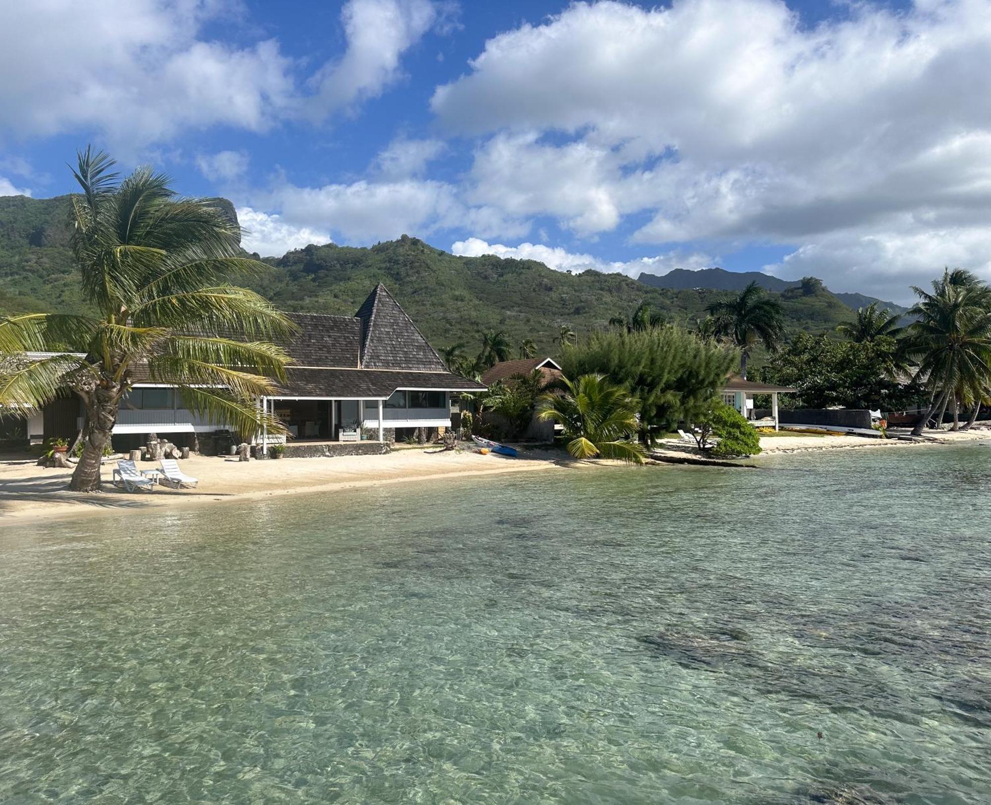Вилла Chez Jay Moorea Beach House Махарепа Экстерьер фото